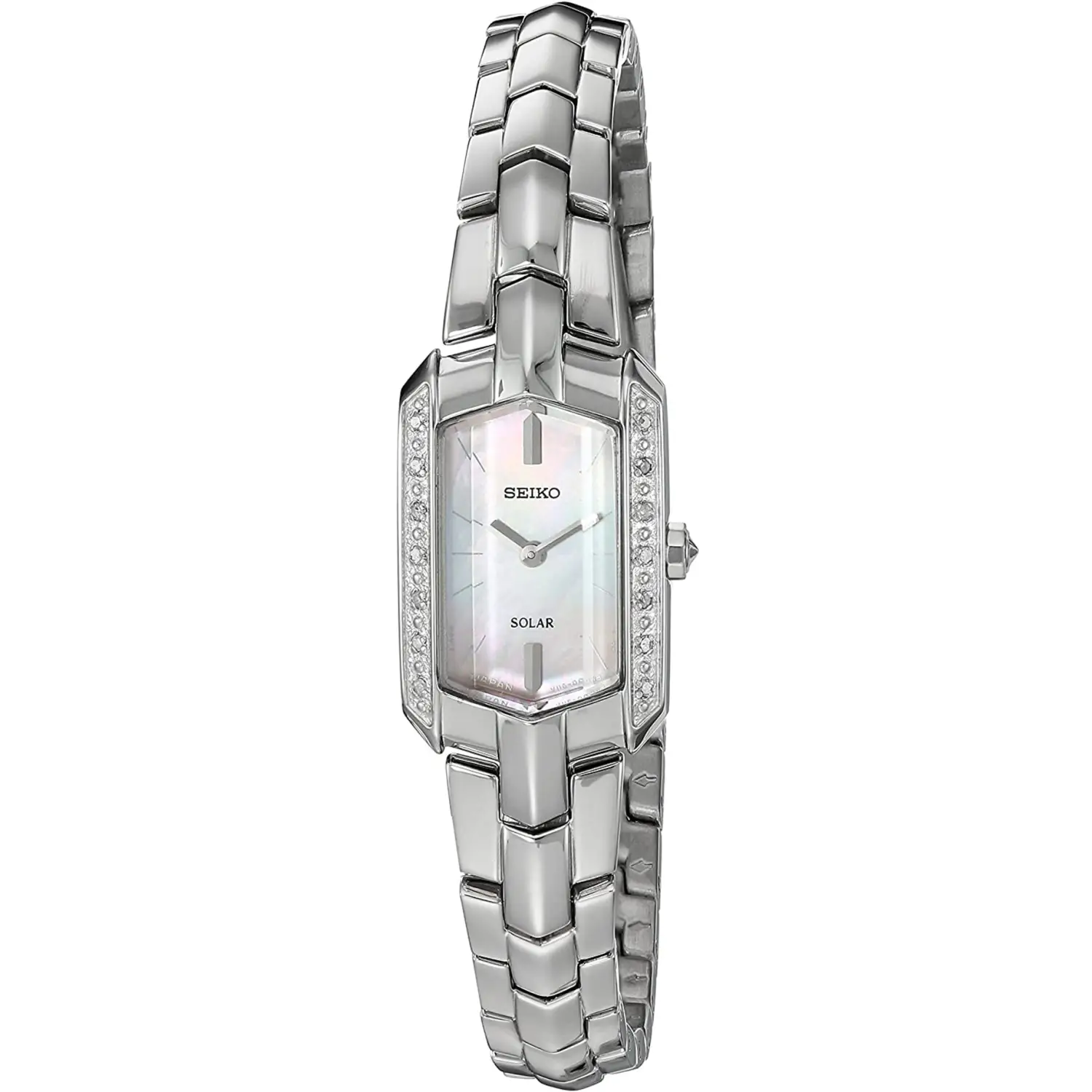 Seiko Women’s Tressia Solar Diamonds MOP Stainless Steel