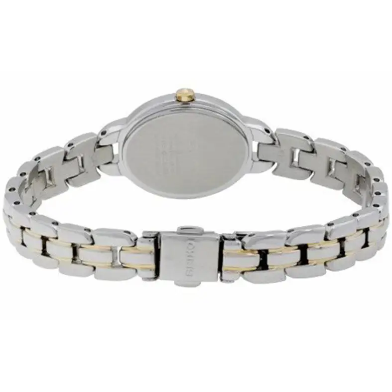 Seiko Women’s Tressia Solar MOP Diamonds Two Tone Stainless
