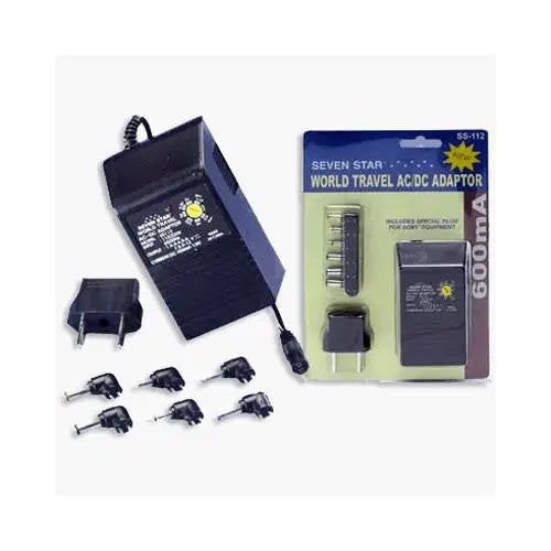 Seven Star World Travel AC/DC Adapter 600ma - Misc