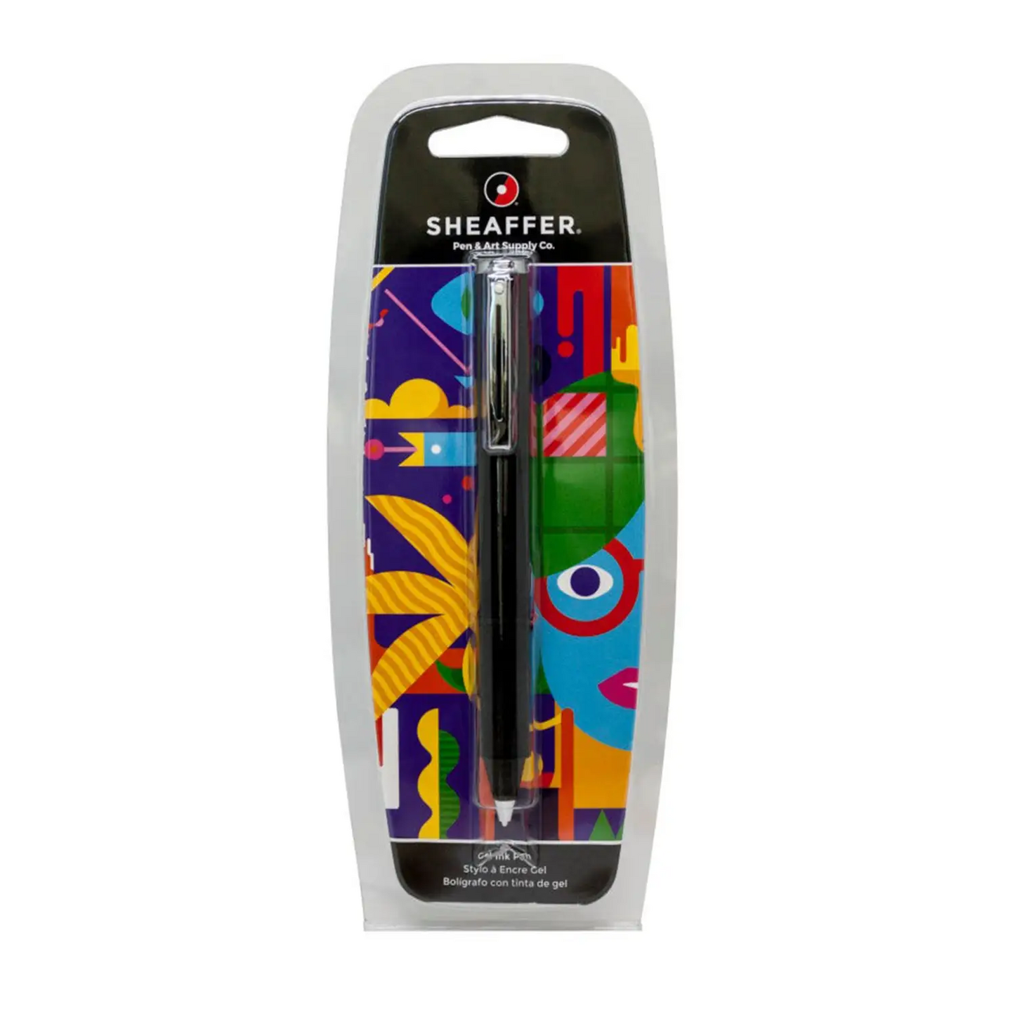 Sheaffer Pop Glossy Black Gel Rollerball Pen with Chrome