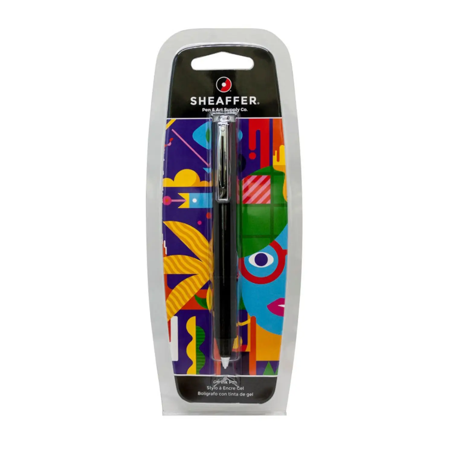 Sheaffer Pop Glossy Black Gel Rollerball Pen with Chrome