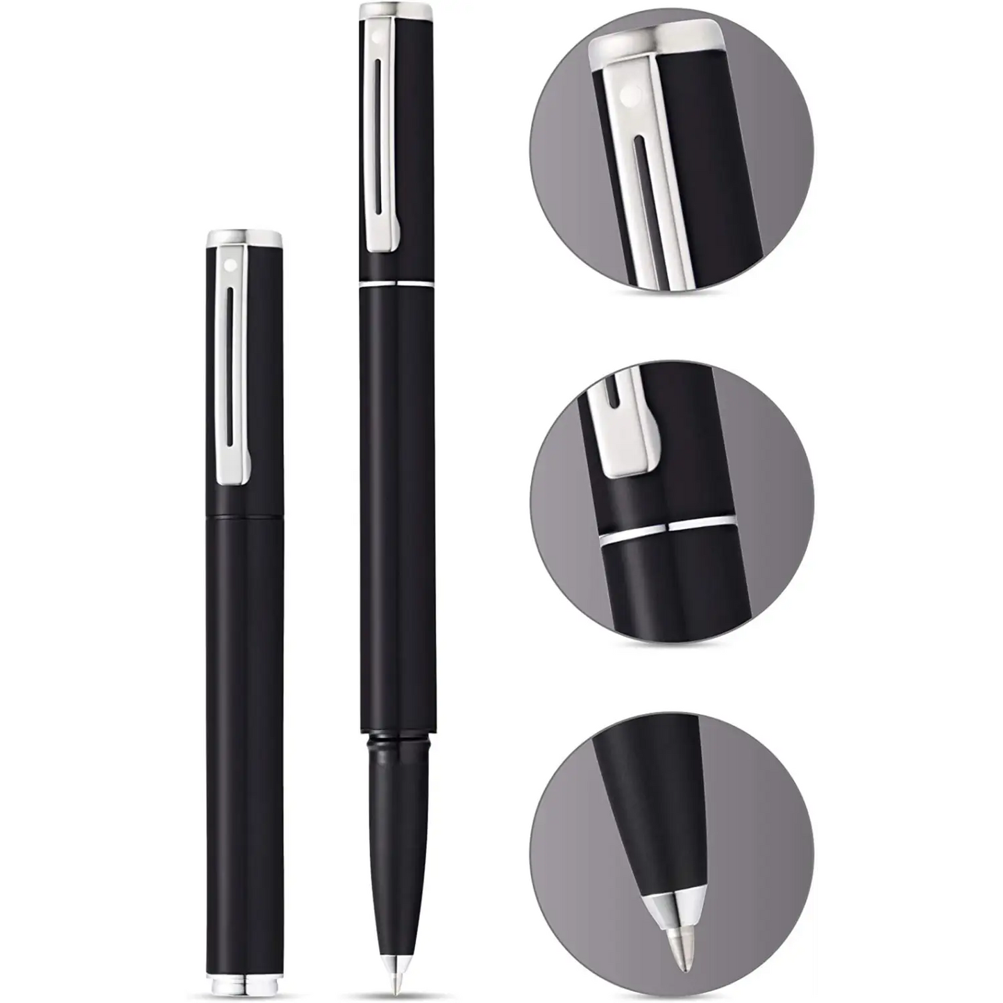 Sheaffer Pop Glossy Black Gel Rollerball Pen with Chrome