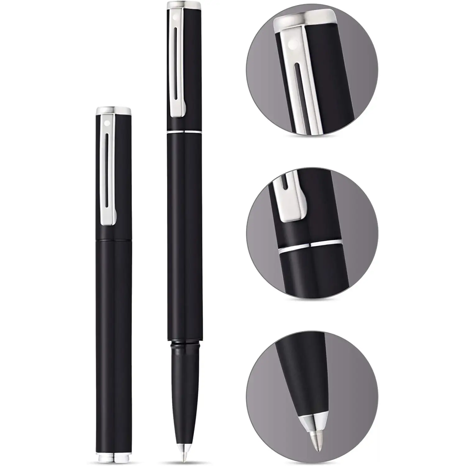 Sheaffer Pop Glossy Black Gel Rollerball Pen with Chrome