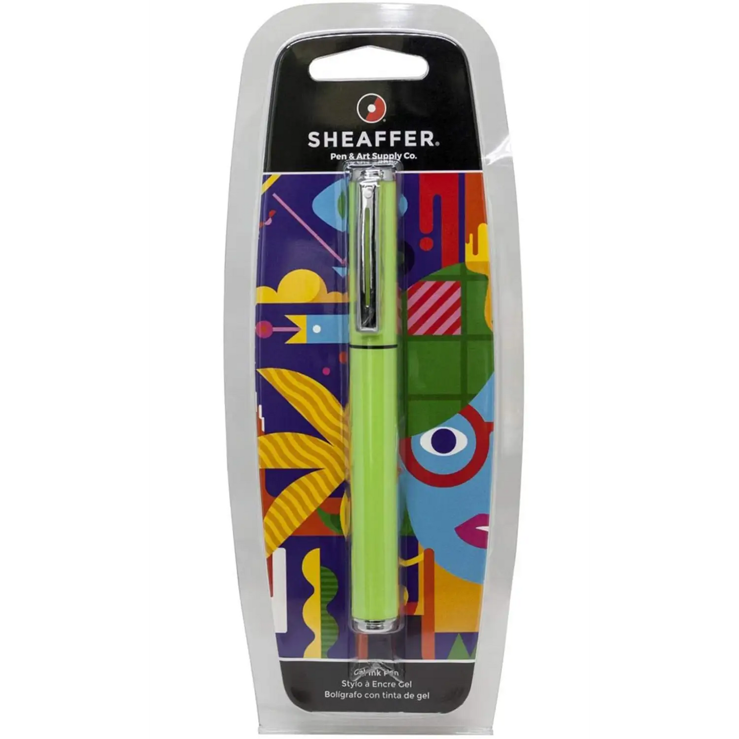 Sheaffer Pop Glossy Lime Green Ballpoint Pen with Chrome