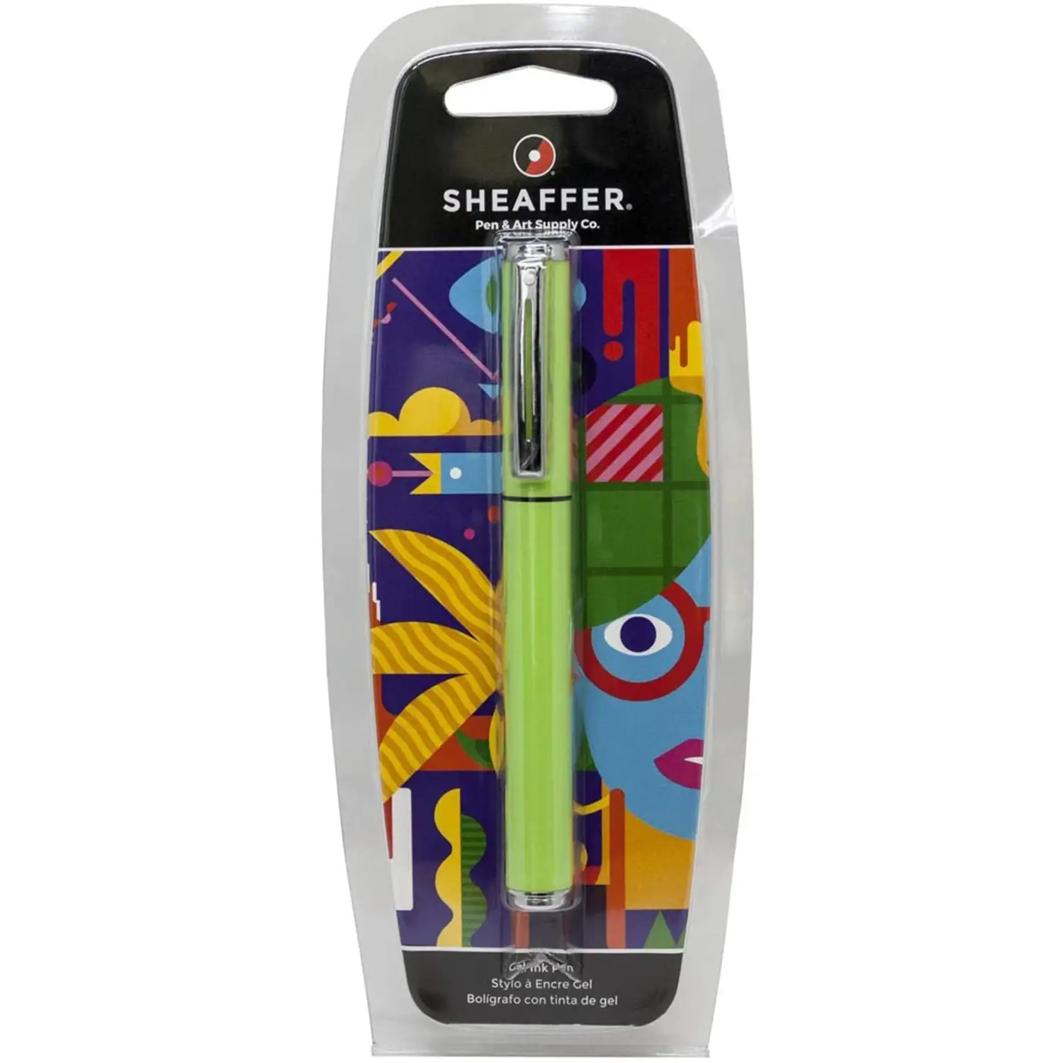 Sheaffer Pop Glossy Lime Green Ballpoint Pen with Chrome