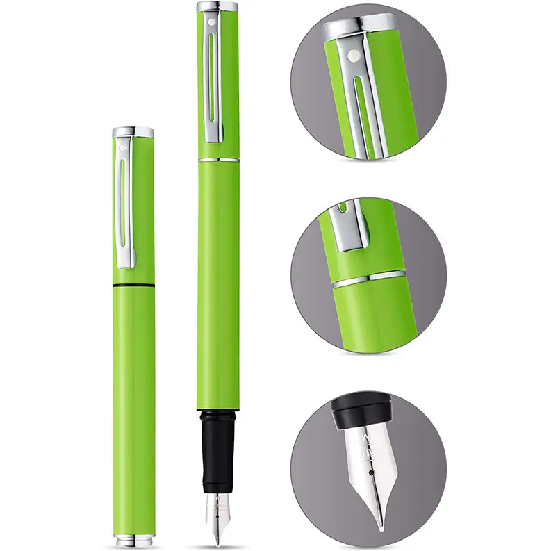 Sheaffer Pop Glossy Lime Green Fountain Pen Medium Nib &
