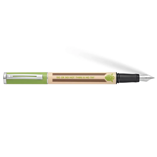 Sheaffer Pop Star Wars Yoda Fountain Pen Chrome Trim &