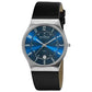 Skagen Men’s 233XXLSLN Steel Perfect Blue Leather Watch -
