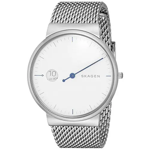 Skagen Men’s Anchor Analog Quartz Stainless Steel Mesh Watch