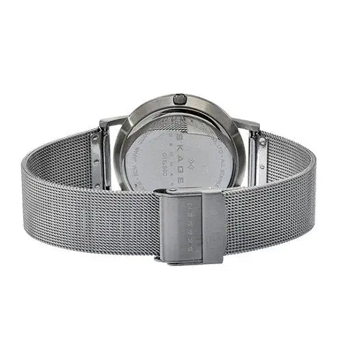 Skagen Silver Dial Stainless Steel Mesh Mens Watch 16LSSC -