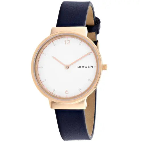 Skagen Women’s Ancher Stainless Steel Leather Watch SKW2608