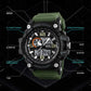 SKMEI Men’s Ana-Digi Quartz 3 Time Zones Army Green