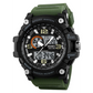 SKMEI Men’s Ana-Digi Quartz 3 Time Zones Army Green