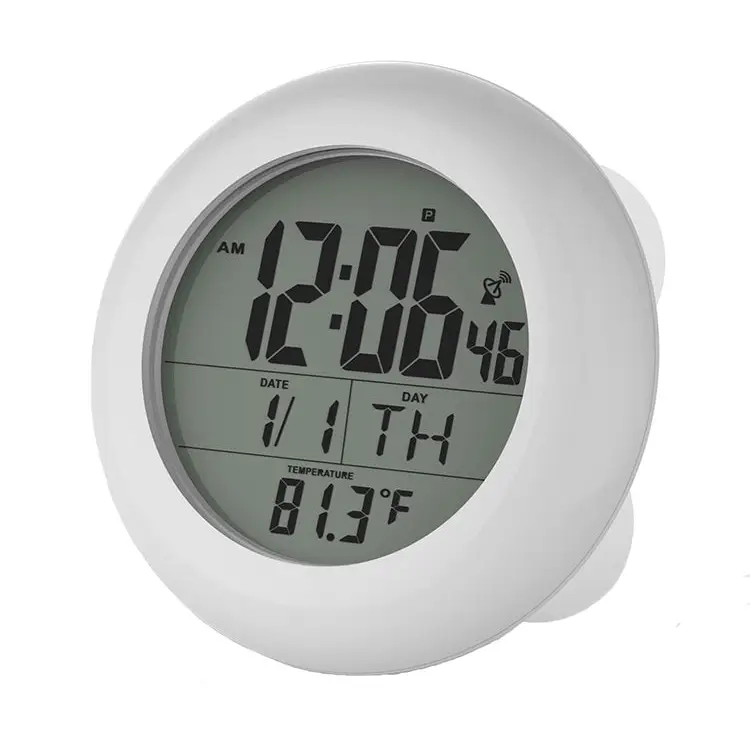 Sonnet 1.5 Display Atomic Water Resistant Suction LCD Clock