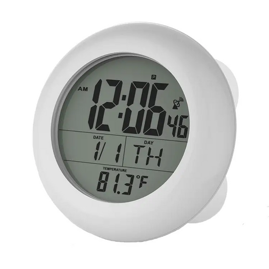 Sonnet 1.5 Display Atomic Water Resistant Suction LCD Clock