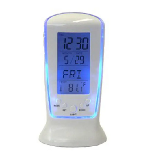 Sonnet LCD Date Day of Week and Temperature Digital Alarm