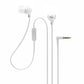 Sony Lightweight In-Ear Headphones with Mic (White)