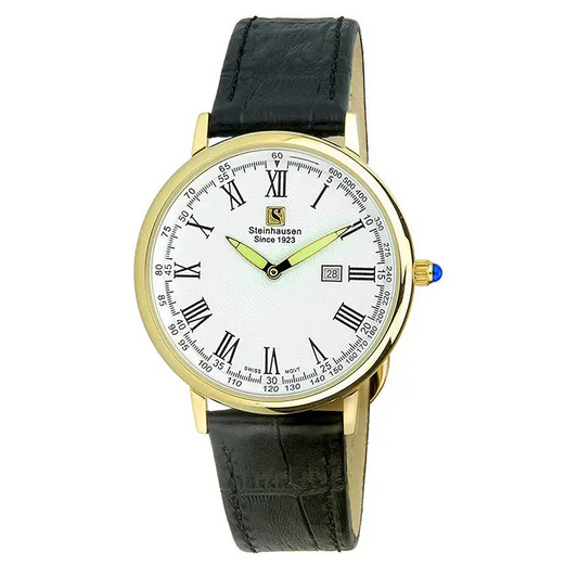 Steinhausen Men’s Altdorf Gold Tone Stainless Steel Black