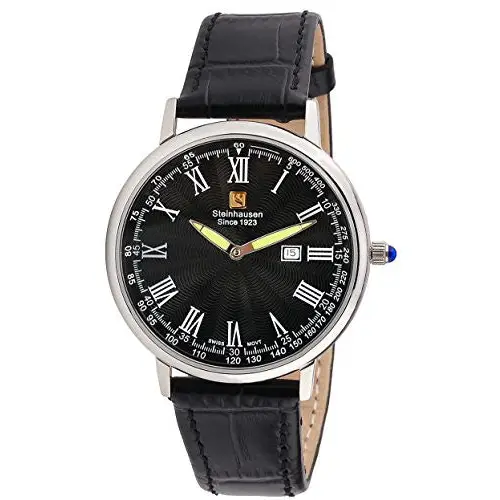 Steinhausen Men’s Altdorf Swiss Quartz Stainless Steel Black