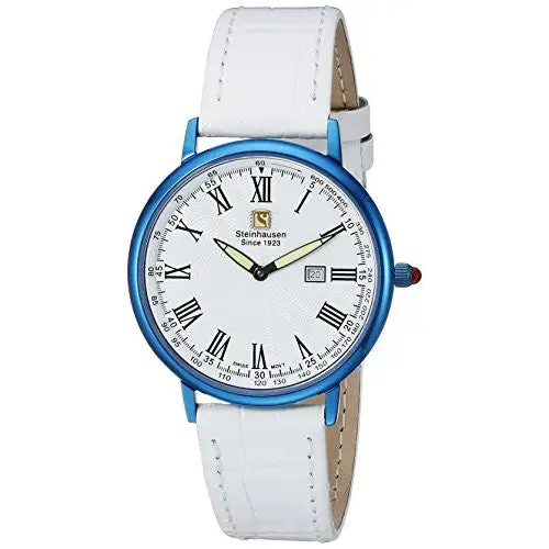 Steinhausen Men’s Dunn Luxe Blue Stainless Steel/White