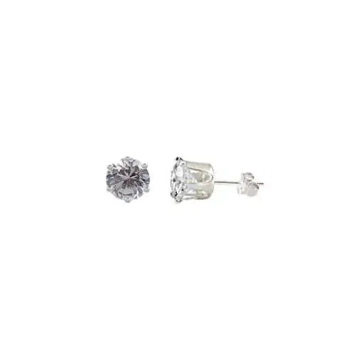 Sterling silver with cubic zirconia stud earrings - Misc