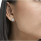Swarovski Angelic Gold Tone White Crystals Stud Earrings