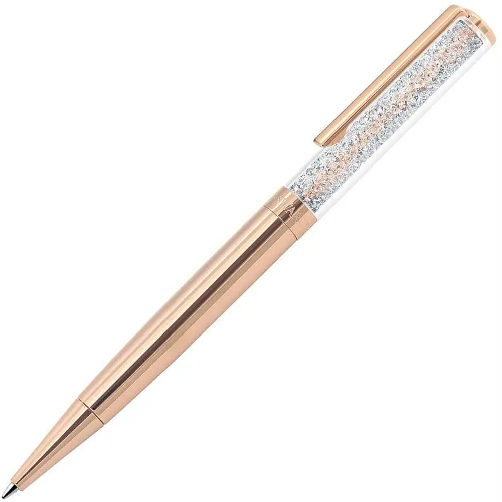 Swarovski Crystalline Ballpoint Pen (Clear Crystals/Rose