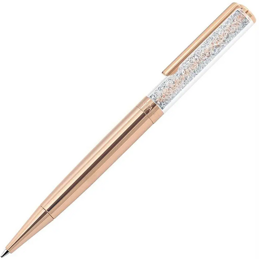 Swarovski Crystalline Ballpoint Pen (Clear Crystals/Rose