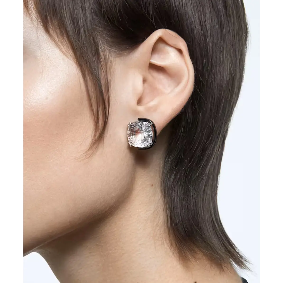 Swarovski Harmonia Mixed Metal White Crystals Pierced
