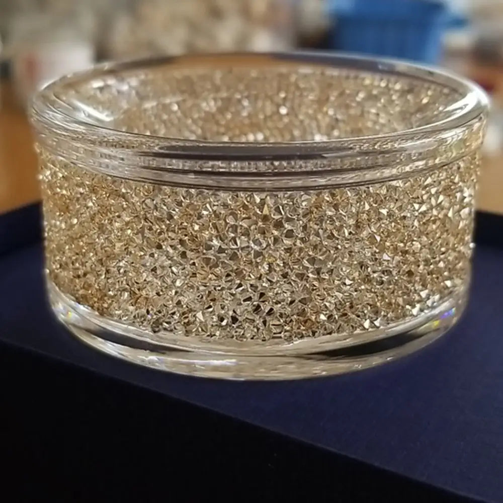 Swarovski Shimmer Tea Light Holder Gold Crystal AB) 5428724
