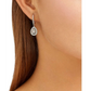 Swarovski Women’s Angelic Rhodium Plated Clear Crystal Drop