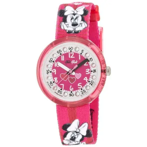 Swatch Flikflak Kids’ Swiss Quartz Disney’s Minnie Mouse