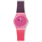 Swatch Fun In Pink Pink Dial Coral and Purple Silicone