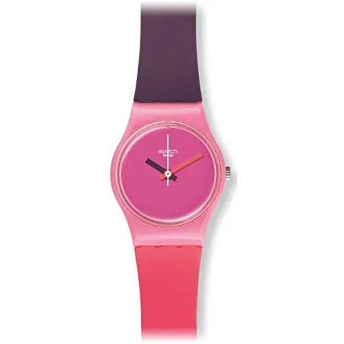 Swatch Fun In Pink Pink Dial Coral and Purple Silicone