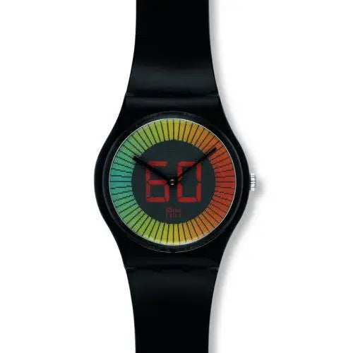 Swatch GB277 Speed Around Multicolor Ana Digi Dial Black