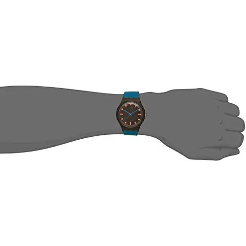 Swatch Non Slip Black Dial Quartz Unisex Watch SUOB121 -