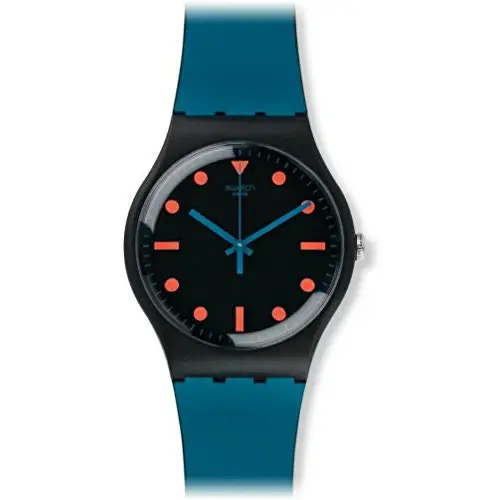 Swatch Non Slip Black Dial Quartz Unisex Watch SUOB121 -