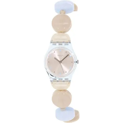 Swatch Women’s Anisette S Quartz Cream and Blue Circular