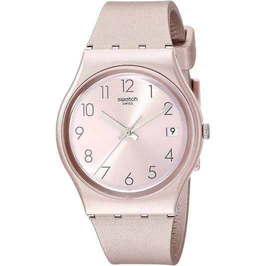 Swatch Women’s Pink Baya Quartz Pink Plastic/Silicone Watch