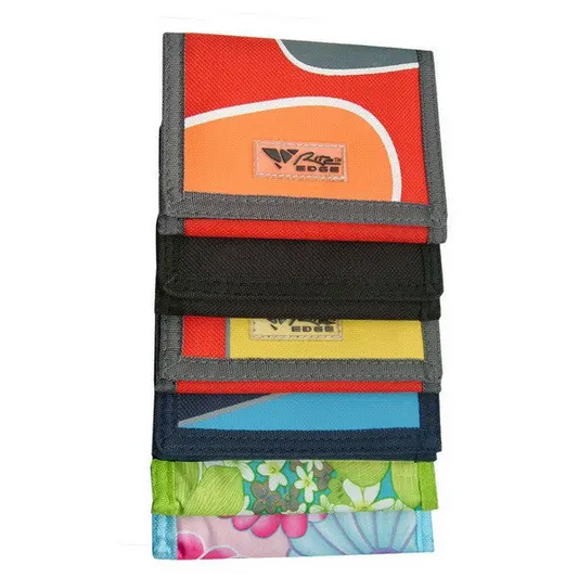 SZCO Assorted Tri-Fold Velcro Nylon Wallets 211180 - Misc