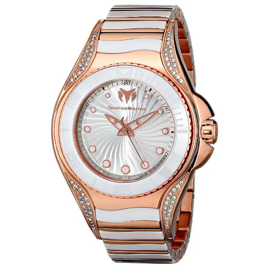 TechnoMarine Women’s Quartz Ceramic Rose Gold Stainless
