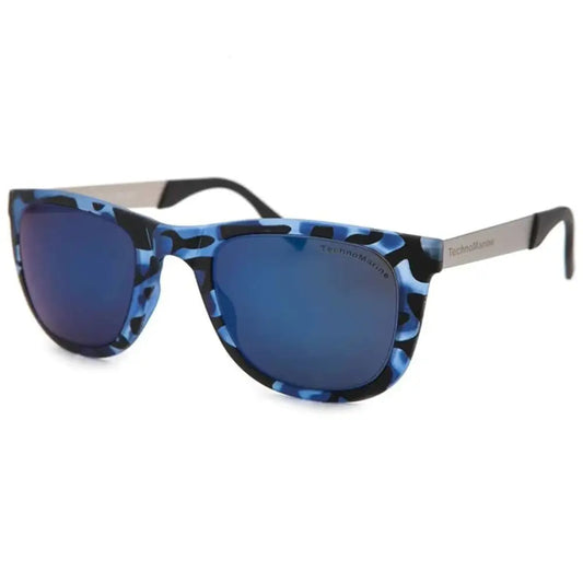 TechoMarine Black Reef Tortoise Frame Blue Mirrored Lens