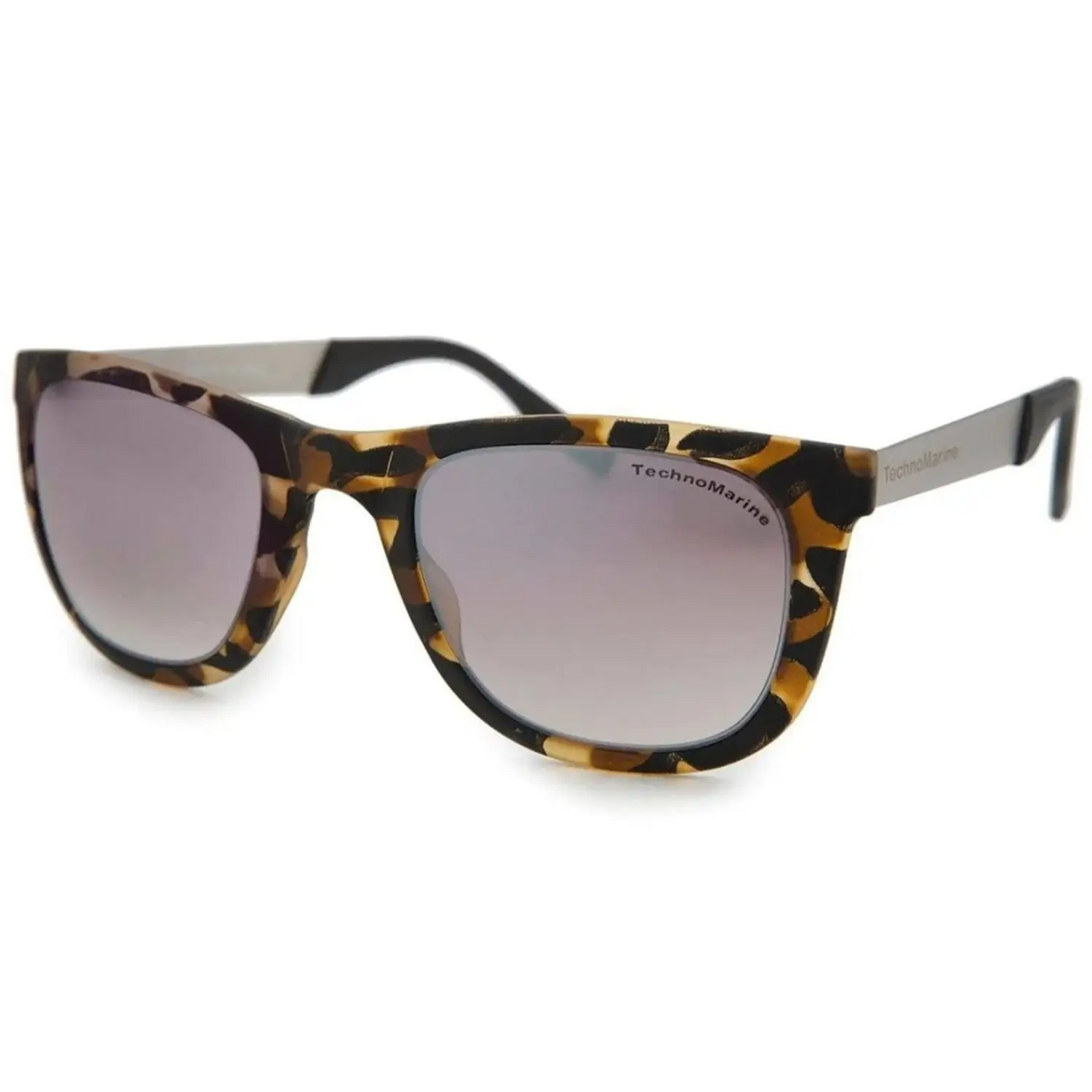 TechoMarine Black Reef Tortoise Frame Brown Mirrored Lens