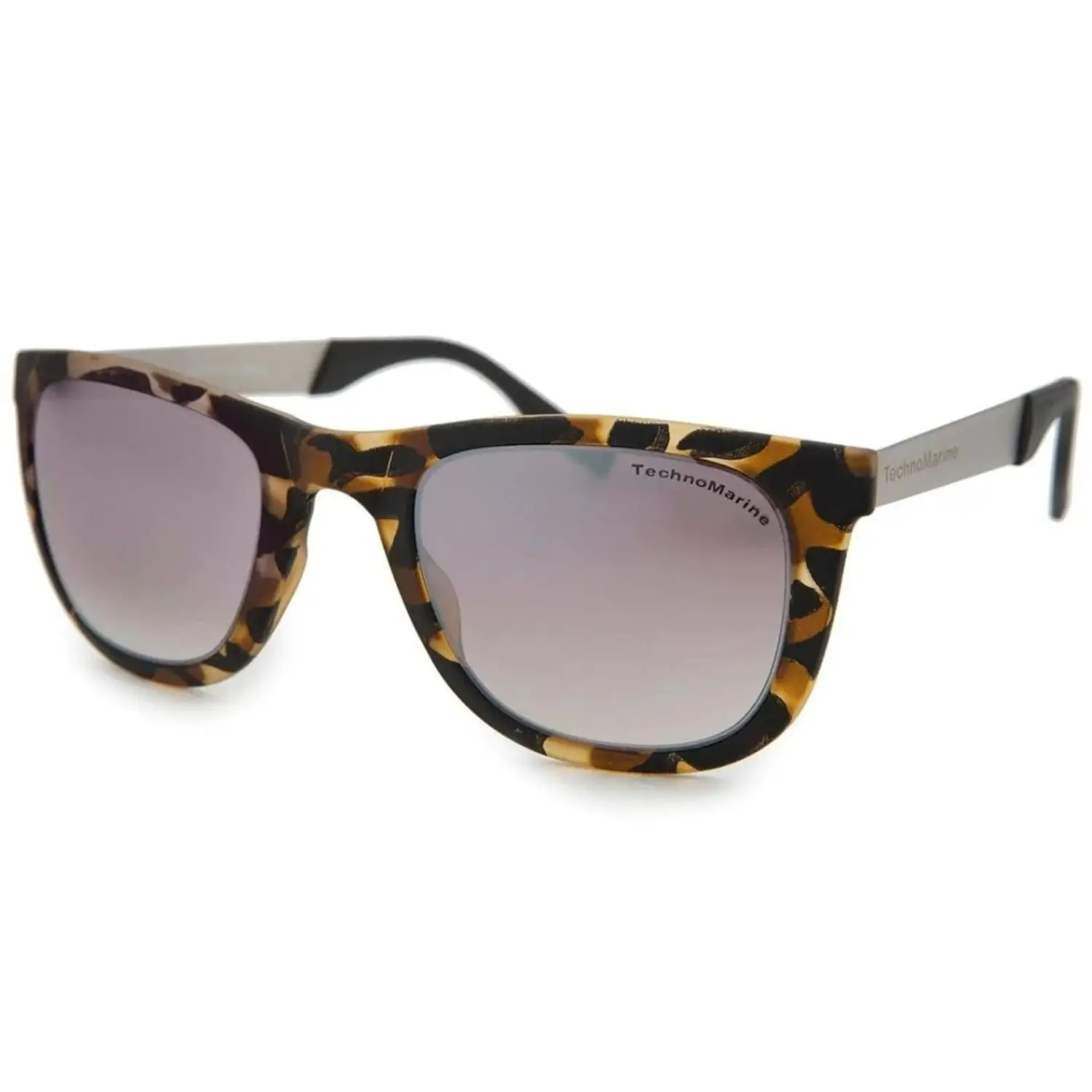 TechoMarine Black Reef Tortoise Frame Brown Mirrored Lens