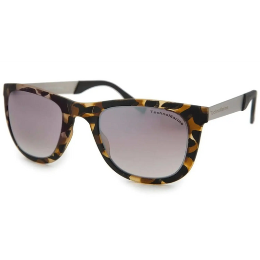 TechoMarine Black Reef Tortoise Frame Brown Mirrored Lens