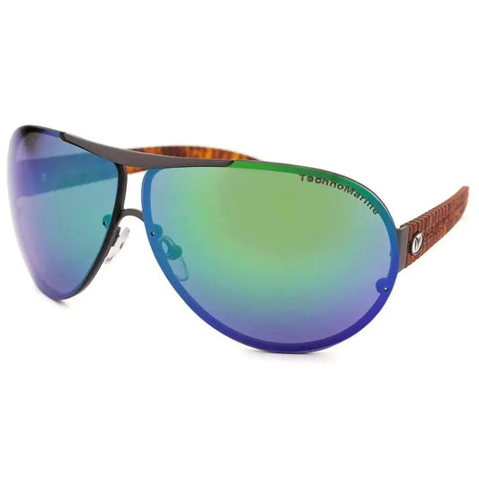TechoMarine Cruise Speedway Aviator Green Mirrored Lens