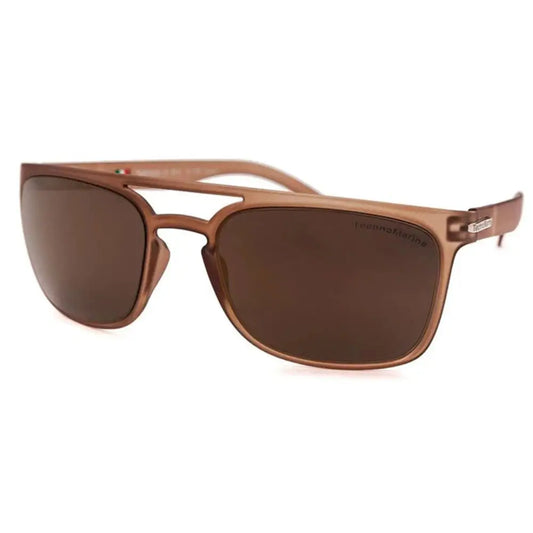 TechoMarine Manta Ray Metal Frame Brown Mirrored Lens
