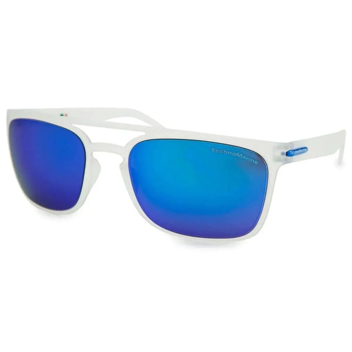 TechoMarine Manta Ray Translucent Frame Blue Mirrored Lens