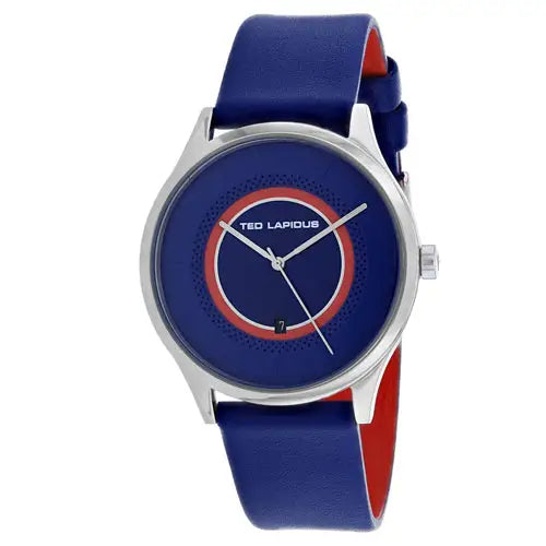 Ted Lapidus Men’s Classic Quartz Blue Dial Stainless