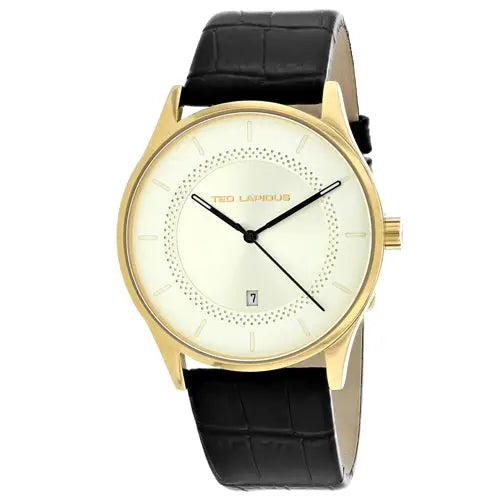 Ted Lapidus Men’s Classic Quartz Gold Tone Stainless